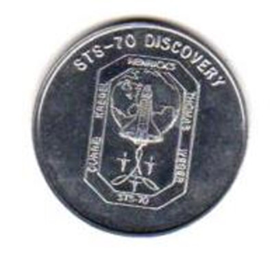Raumfahrt: Space Shuttle Discovery, Mission STS 70, Erinnerungsmedaille