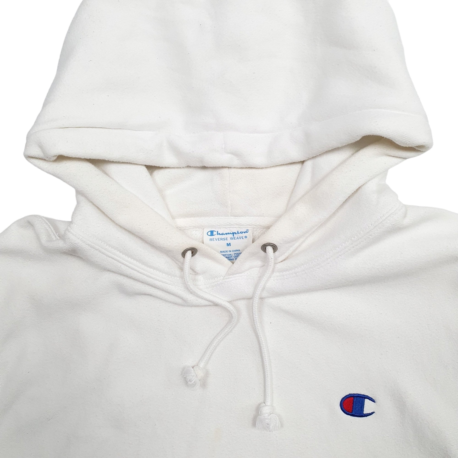 CHAMPION Hoodie Reverse Weave Jumper Sweatshirt Mens M image 2