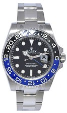 NEW Rolex GMT-Master II Black/Blue Mens Ceramic Oyster Steel B/P '22 126710 2