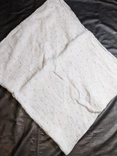 Cloud Island Receiving Blanket Whit Silver Stars 100 Cotton