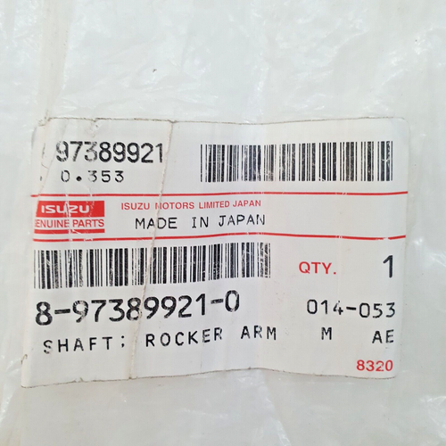 Rocker Arm Shaft Genuine for ISUZU NPR NQR NPR-HD 4HK1 5,2L 08-23 8973899210 - Picture 5 of 7