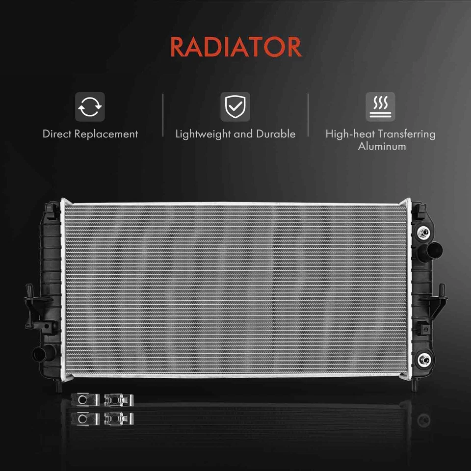 Kit de refrigeración de radiador y condensador de aire acondicionado para Buick Lucerne Cadillac DTS 2006-2011 4,6 L Foto 2 de 4