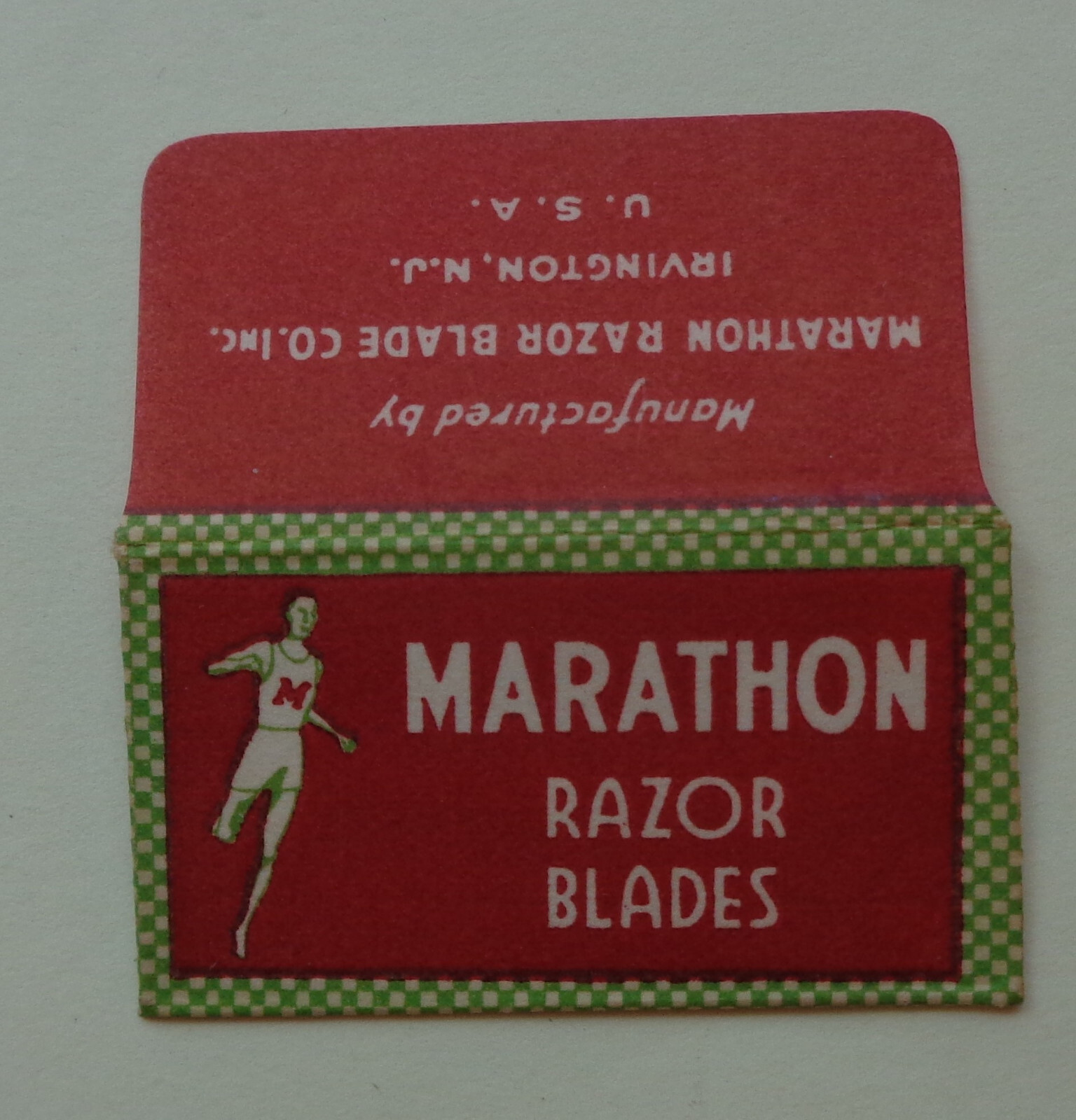 Vintage Razor Blade MARATHON Later Style Runner Facing Front One