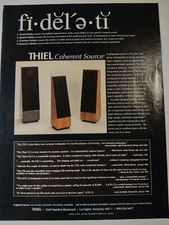 Thiel Coherent Source Fidelity Definition Vintage Print Ad