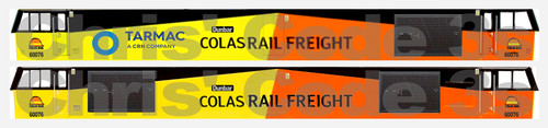 Kleber Vinyl Klasse 60 Aufkleber Anzug OO Spurweite Hornby/Lima - Colas Rail 60076 | Zustand: New