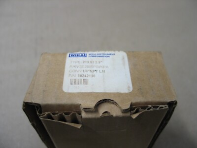 NIB WIKA 213-53 2.5'' 2000PSI SS GLY FILLED GAUGE 0-2000PSI BTM 1/4NPT P9173