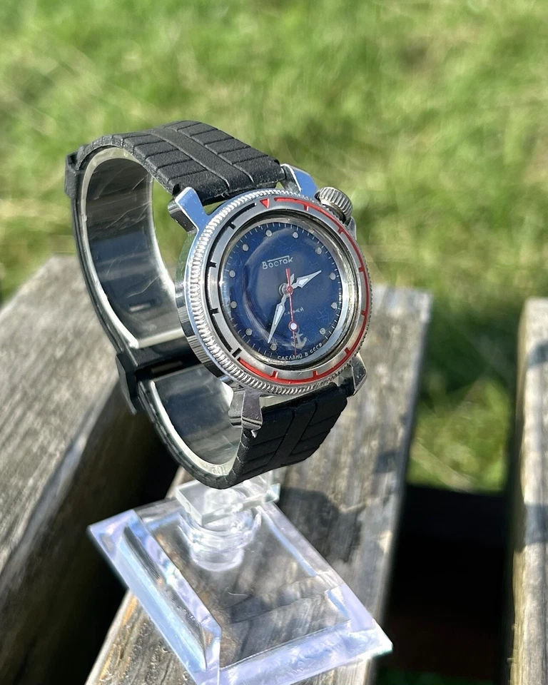 Reloj Vintage Vostok Junior Soviética URSS Retro Mecánico 17 Joyas Retro Años 80 Foto 4 de 4