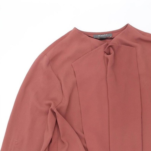 Primark Womens Pink Overcoat Jacket Size 14 - Picture 5 of 12