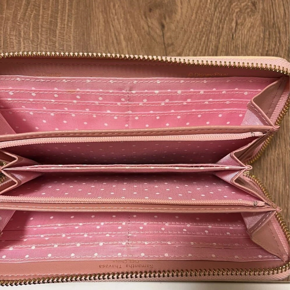 Cartera Larga Samantha Thavasa Petit Choice Patrón Disney Rosa Foto 3 de 4