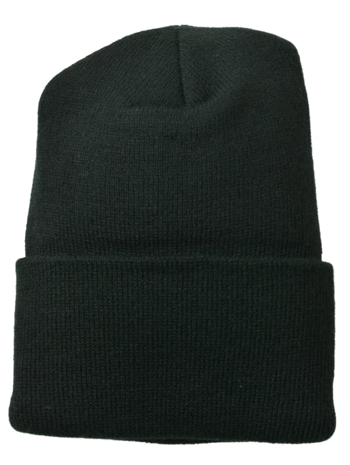 Gorro de punto de invierno con puños negros retro de 2 lados Low Rider Foto 2 de 2