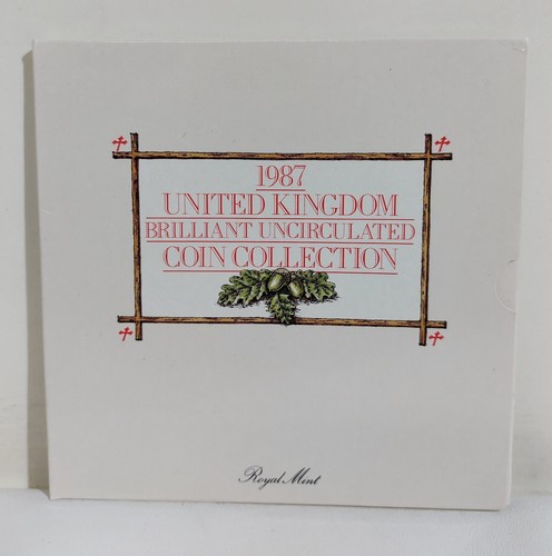 I106422 Folder Monete 1987 United Kingdom Brilliant uncirculated Coin Collection
