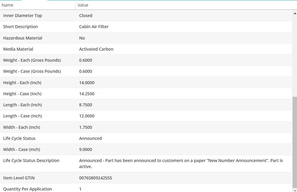 WIX Cabin Air Filter For BMW 428I XDRIVE GRAN COUPE 20152016 L42.0L