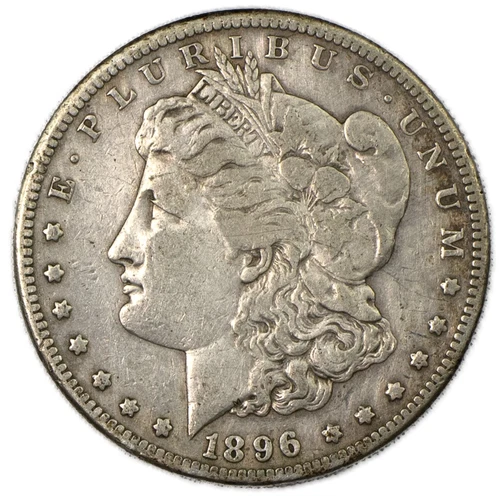 1896-S San Francisco Morgan Silver Dollar $1  Very Fine Cleaned Details