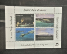 CINDERELLA: NEW ZEALAND  SCENIC NZ  SOUVENIR STAMP SHEET MVLH