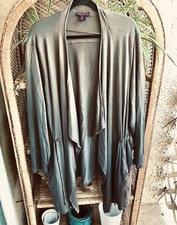 Designer Christian Siriano Olive Army Green Cardigan Drawstring Jacket Size 3x