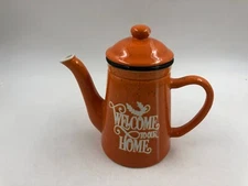Potter's Studio Ceramic 8in Fall Welcome to Our Home Coffee kettle AA02B46021