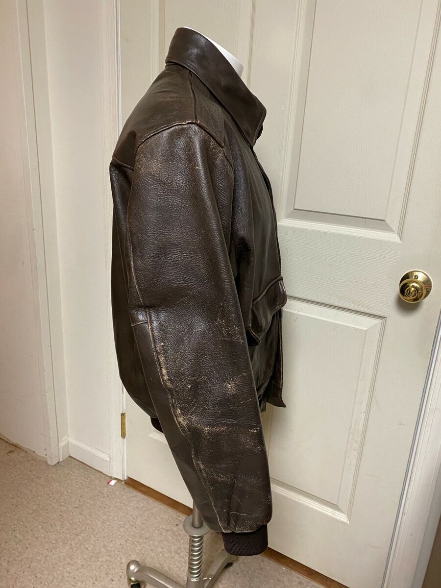 Vintage LL Bean Leather Jacket Coat USA Made Large Bomber Vintage LL Bean Leather Jacket Coat USA Made Large Bomber