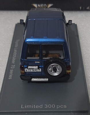 Toyota Land Cruiser 70 Series 1986 Blue 1:43 Neo 43999 VVM 101 (1