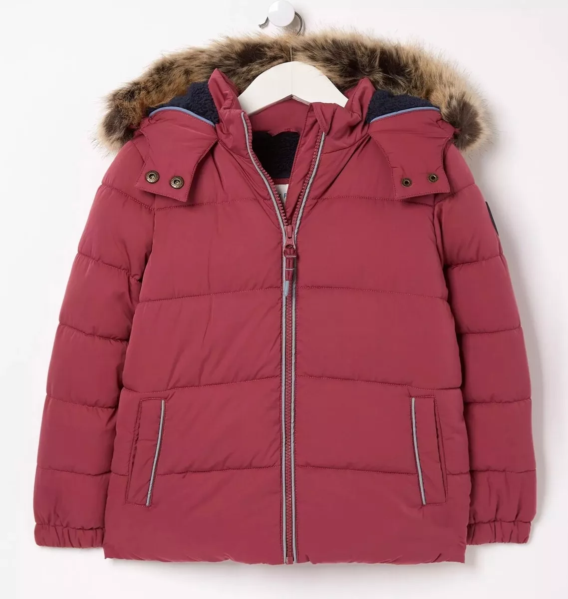 FatFace Girls Elsie Berry Shower Resistant Coat Age 9 10 Years