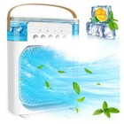 Portable Air Conditioner - Mini Small Portable AC - Black or White, USB, Desk
