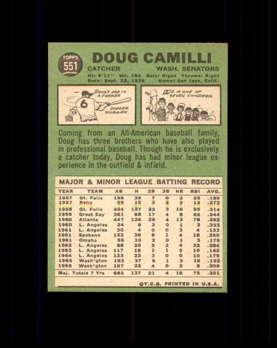 1967 Topps Baseball Cards #11 thru #609 Hi Numbers U Pick RESTOCKED 7/18/25 - Picture 258 of 416