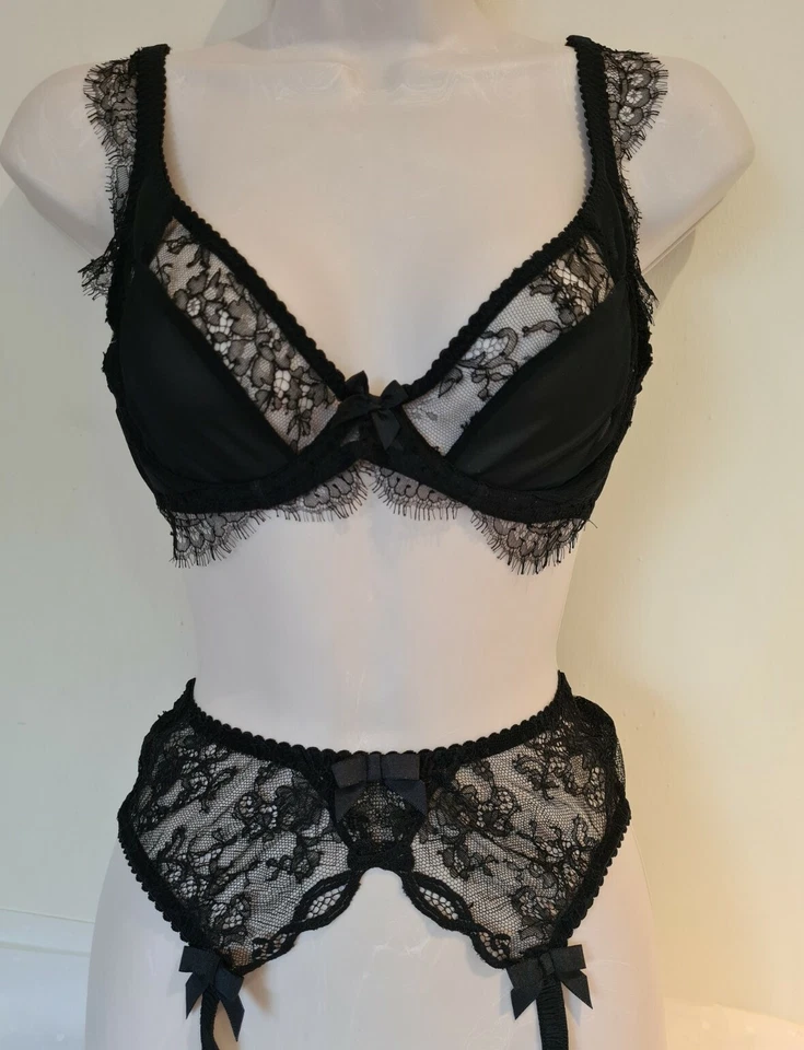 Sujetador Agent Provocateur 34 B and Love Tirantes Talla AP2 Negro Nuevo con Etiquetas Foto 2 de 4
