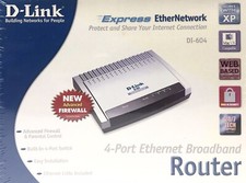D-Link DI-604 Cable/DSL Router 4-Port Ethernet Broadband MAC/Windows Compatible