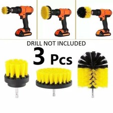 3PCS Drill Brush Power Scrubber Drill Attachments For Carpet Tile Grout Cleaning