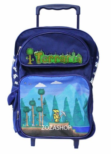Terraria 16" Large School Roller Backpack Rolling & Lunch Bag Insulated - Picture 2 of 7