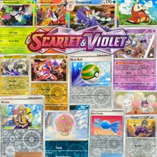 Pokémon Scarlet & Violet Reverse Holographic & Holo Rare Pick Your Card