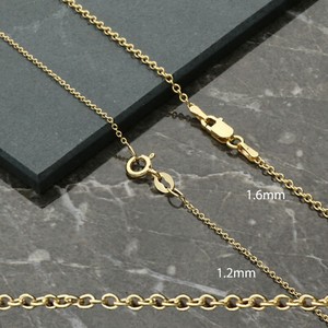 Authentic 9ct Gold Plated on Sterling Silver 16 - 24" inch 1mm Fine Trace Chain Necklace