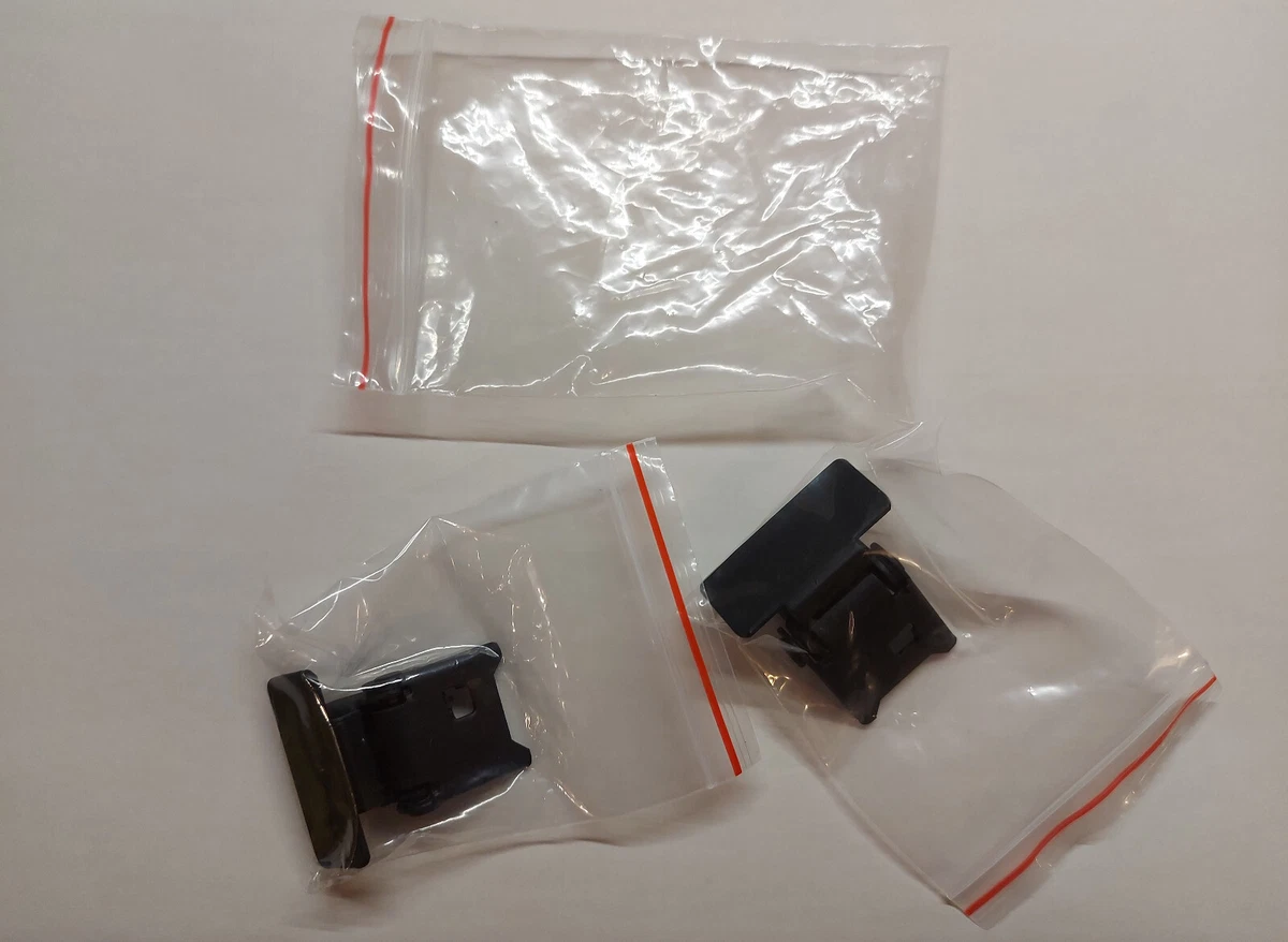 2x BISAGRAS DE TAPA CUBIERTA DE POLVO ORIGINALES - NUEVO DE NUEVO - SANYO TP-X3 TPX3 TP X3