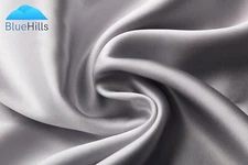 BlueHills Pure Natural Mulberry Soft Both Sides Silk Pillowcase Sliver Grey King