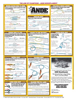 Fly Fishing Knots #6 (Freshwater) --Waterproof Reference Guide