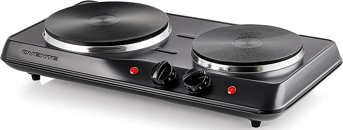 Double Cast Iron Burner 7 u0026amp; 6 Inch Hot Plates, 1700W Electric  Countertop Stove f 705353112720 | eBay