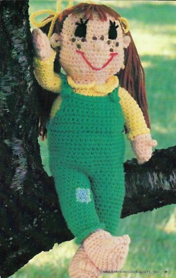 TAMMY SUE DOLL 16'' TOY DIGEST SIZE CROCHET PATTERN INSTRUCTIONS