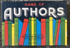 Antique 1936 Game Of Authors - Complete - Intact Box Excellent Condition