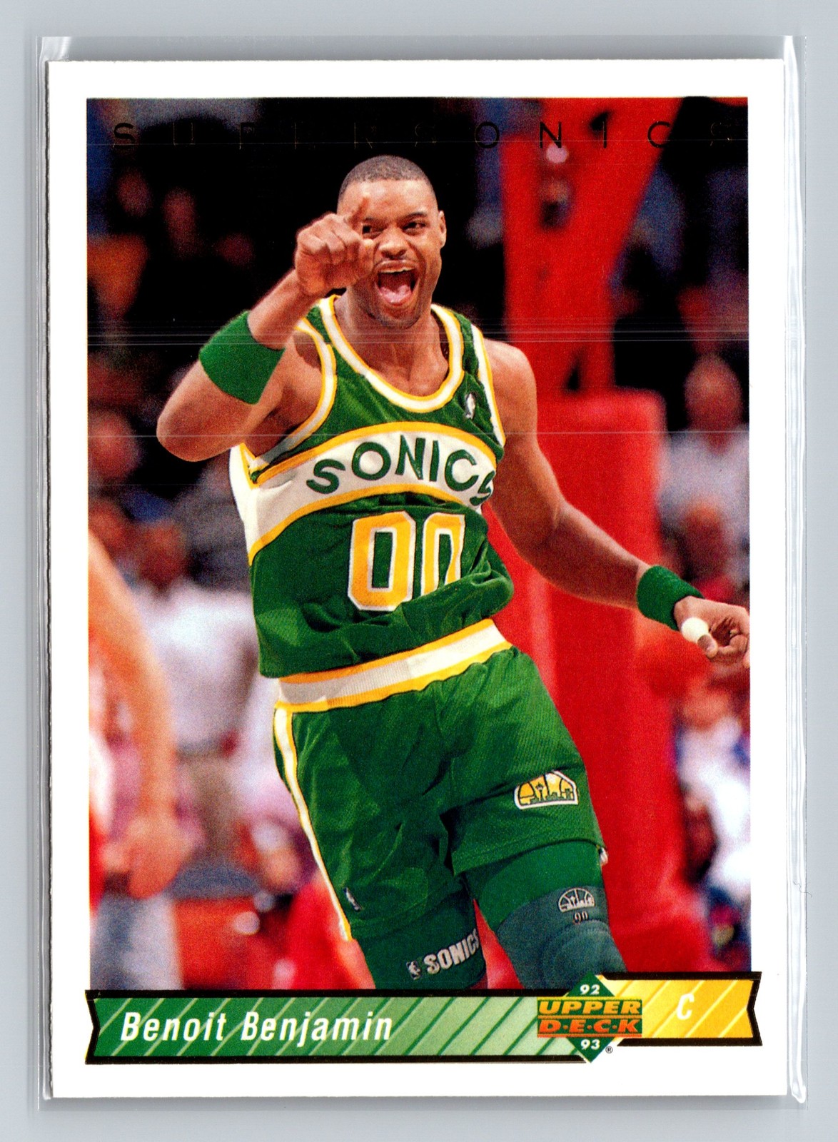 1992-93 Upper Deck BENOIT BENJAMIN #97 Seattle SuperSonics NBA