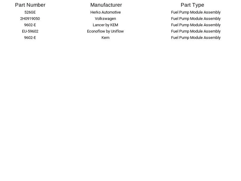 Herko 燃油泵模块 526GE 适用于大众 Amarok Touareg Transporter 2009 - 2021 — 第 4/4 张图片