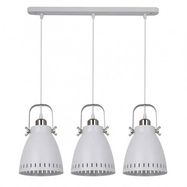 Weiß Nickel Moderne Skandinavisch HäNgelampe Pendelleuchte 3X60W/E27-image