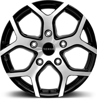 ROMAC COBRA 16x6,5 ET50 5x120 schwarz/poliert (Last 950kg) RMCOB F6614BMF x4