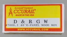 Accurail 7008.1 HO Scale Denver & Rio Grand Western 40' 6-Panel Wood Boxcar