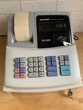Sharp XE-A102 Cash Register Till 4 keys  Free UK Delivery Proceeds to Charity ❤️