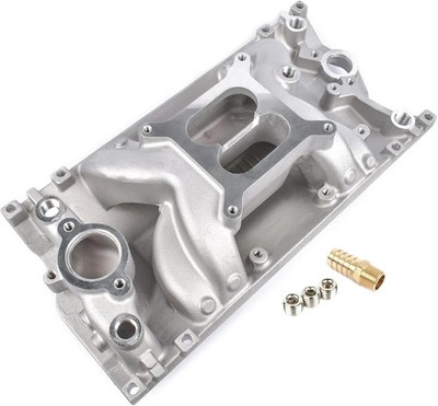 Dual Plane Vortec Air Gap Intake Manifold Replacement for Small Block Chevy S...