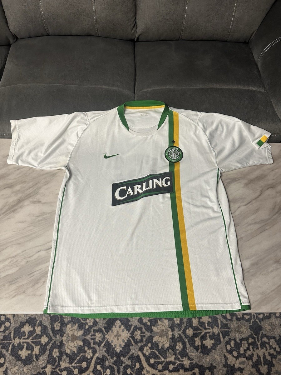 Celtic Football Club Vintage CARLING Football NIKE Jersey SZ XL
