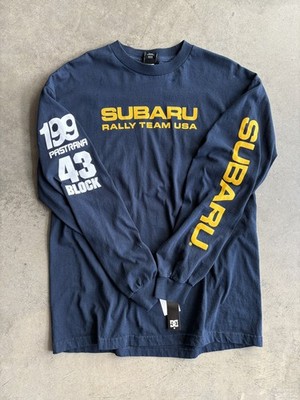 Vintage DC SHOES Subaru Rally Team Ken Block Pastrana Skate Rally Shirt XL