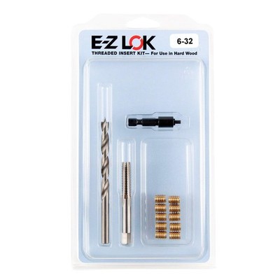 Threaded Insert Installation Repair Tool Kit for Hard Wood - Includes Brass T...