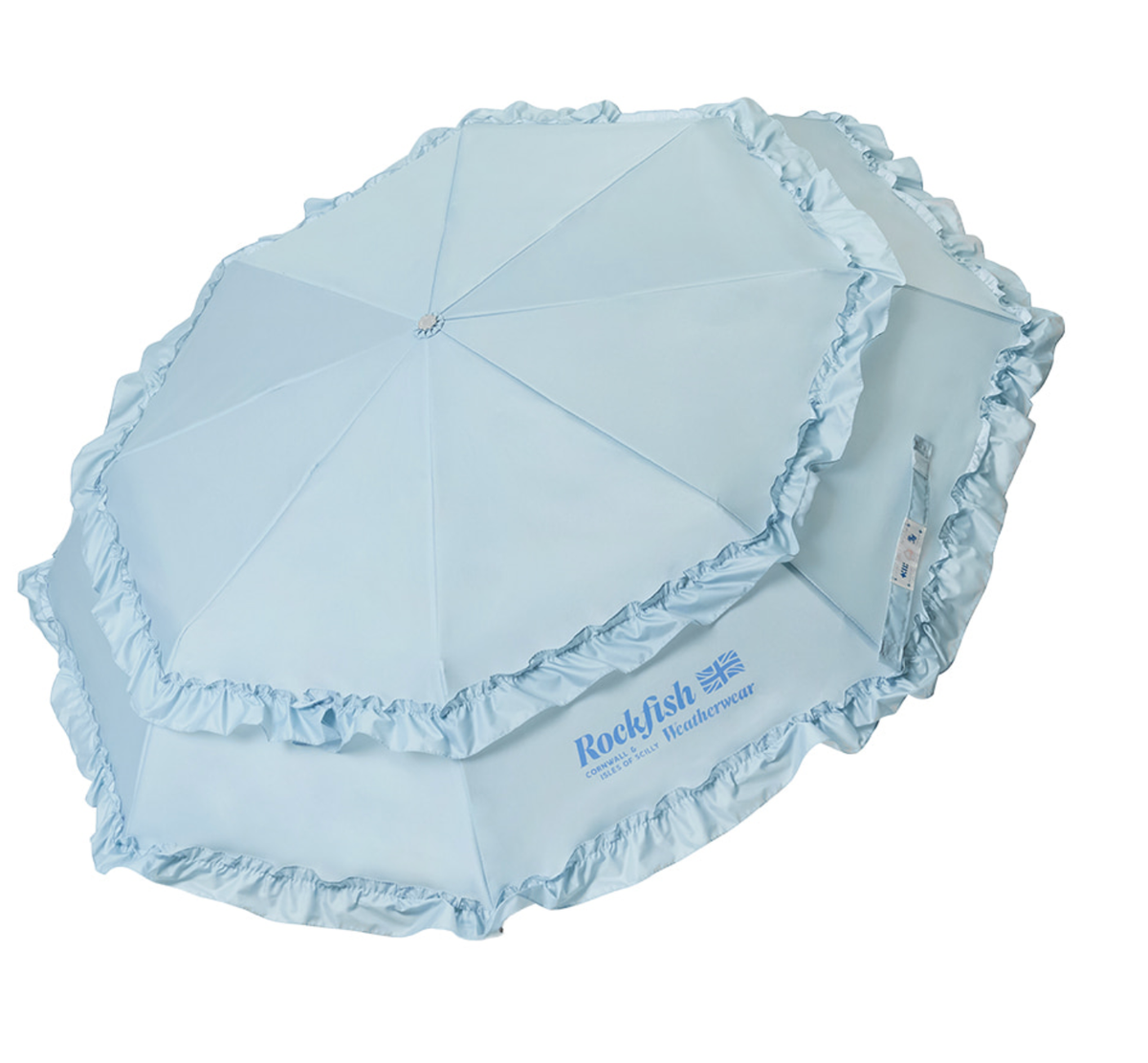 Rockfish Weatherwear x ILLIT Frill Umbrella Sky Blue K-Pop Limited