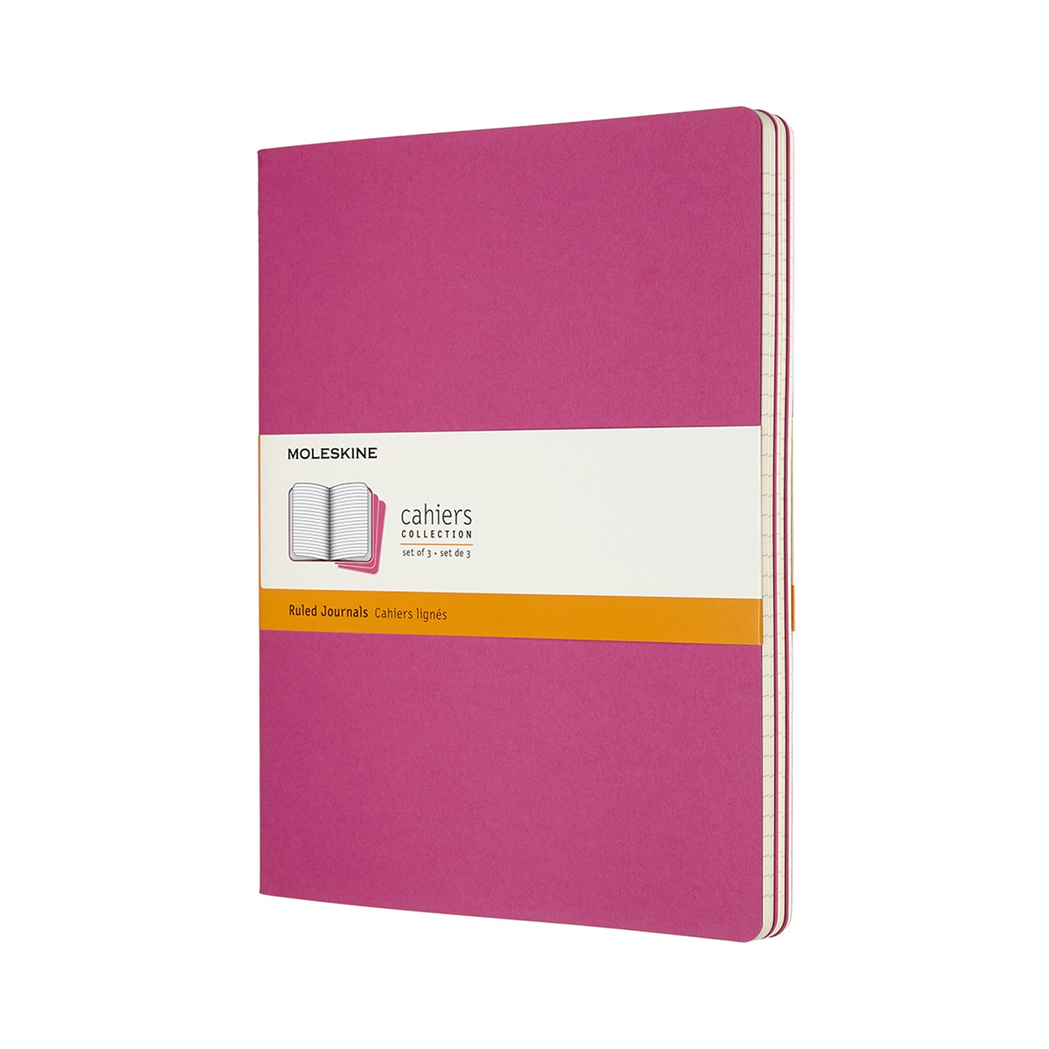Set Of 3 Moleskine Extra Large Ruled Cahier Journals: Kinetic... - 8058647629667