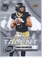 Hank Bachmeier 2025 Upper Deck World of Sports Prospective Talent Football Card